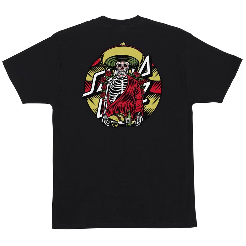 Santa Cruz Guzman Dining Dot T Shirt Black Medium