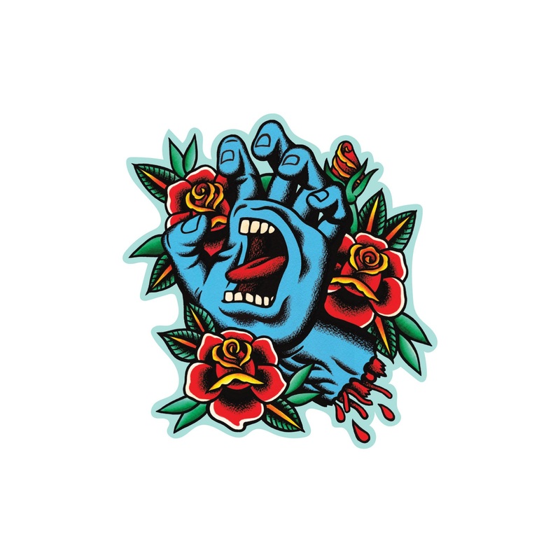 Screaming Flash 4.25in Santa Cruz Stickers (25 Pack) Multi 4.25 in