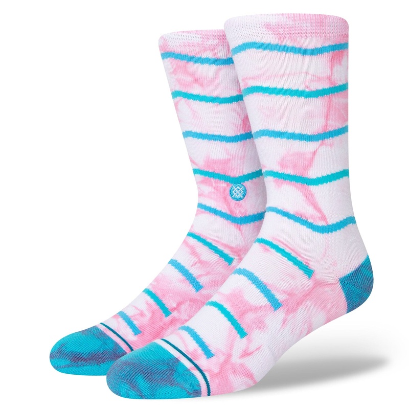 Stance Tie Dye Chevron Sock White M :: Men 6-8.5 / Women 8-10.5