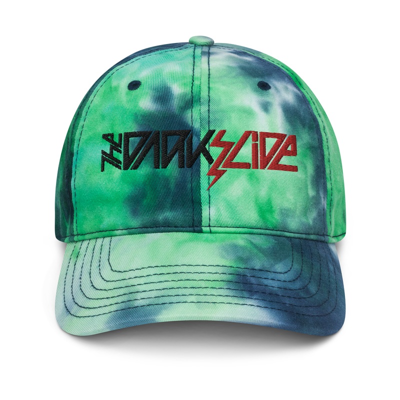The Dark Slide “Lightning Bolt” Logo Tie Dye Dad’s Strapback Hat Tie Dye Ocean