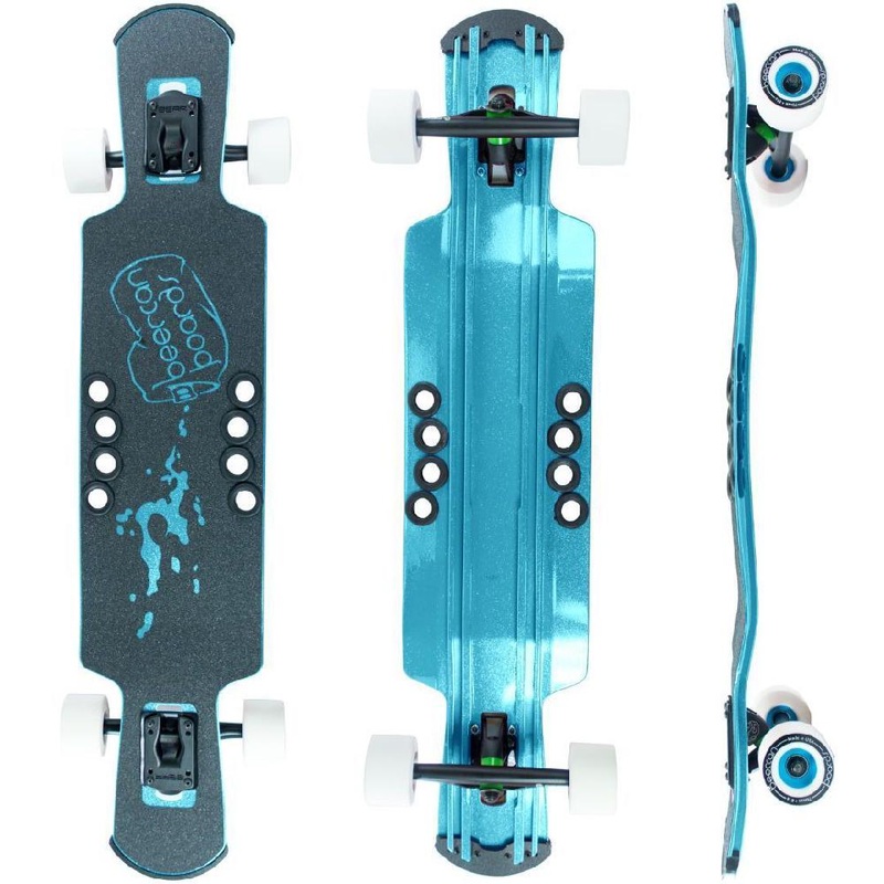 Beercan Sea Foam Green 37″ Kegger Lite Drop Through Longboard Complete
