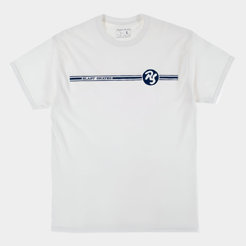 Blast Skates – Ben Koppl ‘Roller Surfer’ T-Shirt – White S