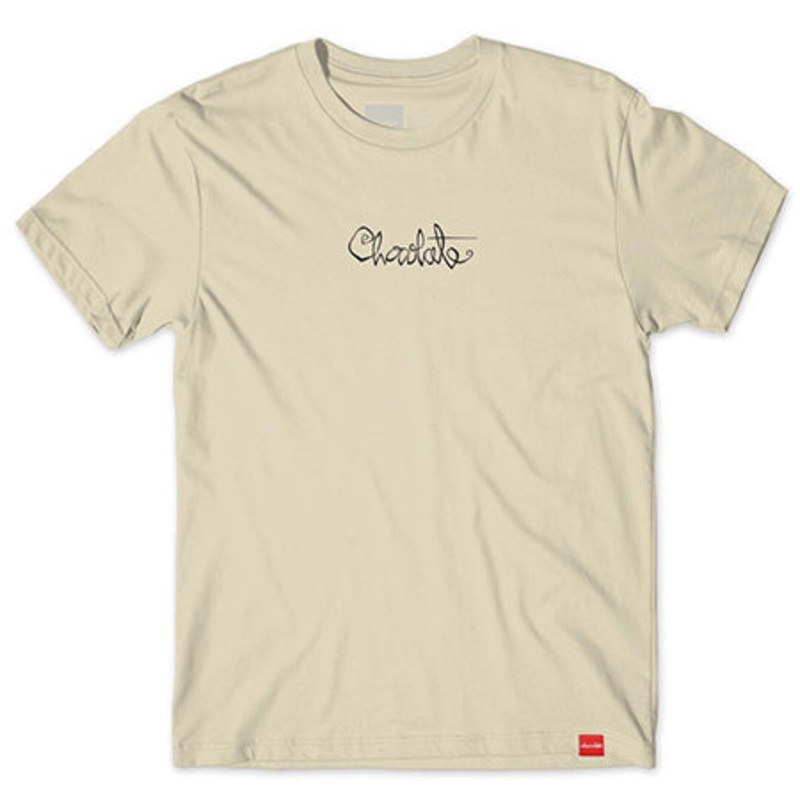 Chocolate OG Script T Shirt Cream Extra Large