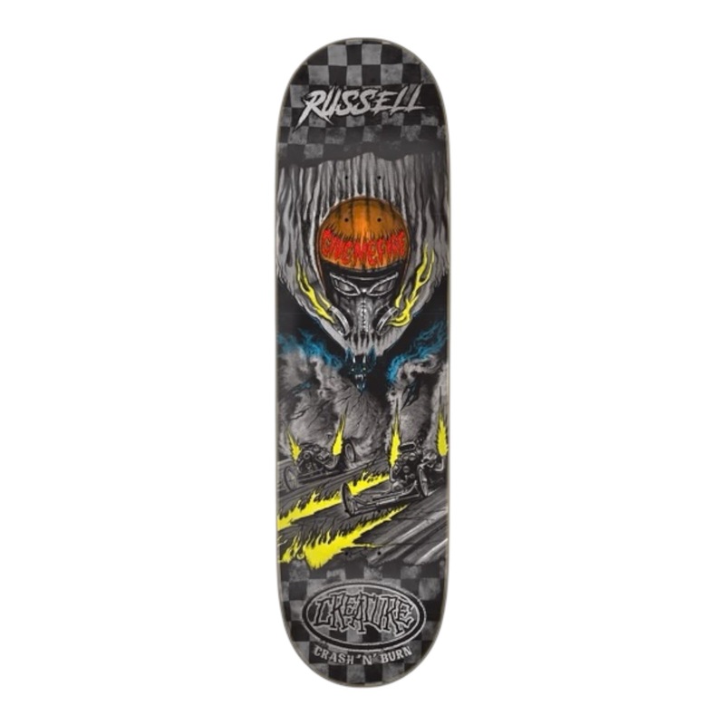 Creature Skateboard Deck Russell Crash And Burn 8.51 8.51