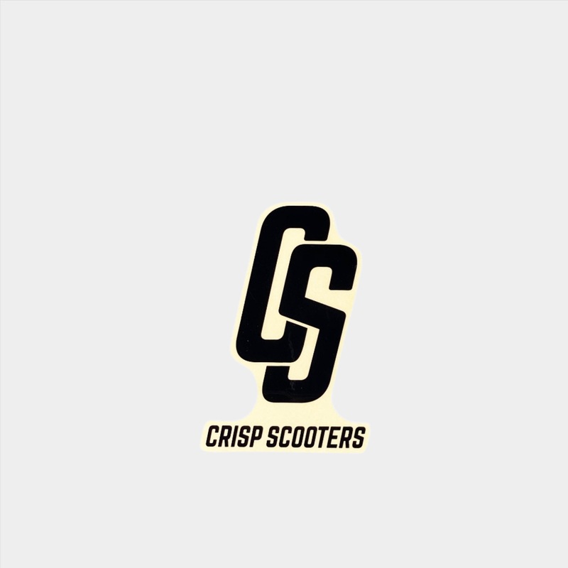 Crisp Scooters CS Sticker – Black / Clear