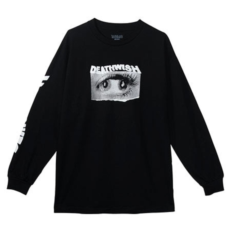 Deathwish Double Vision Long Sleeve T Shirt Black Extra Large