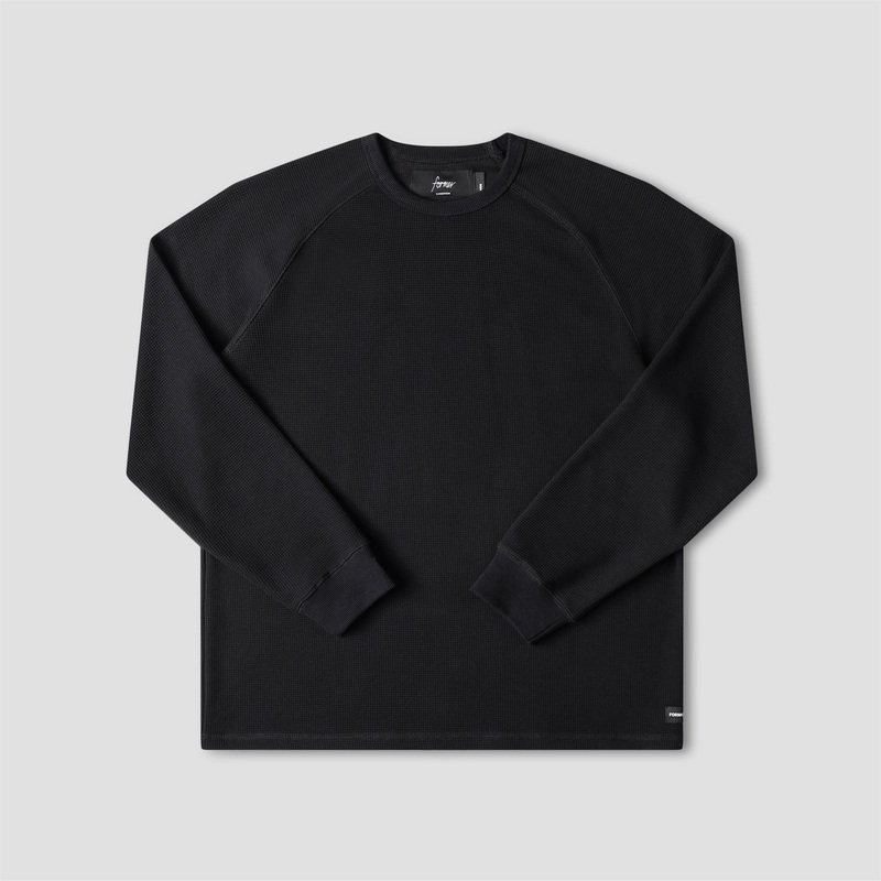 Former Anderson Longsleeve Waffle T-Shirt Black XX-Large