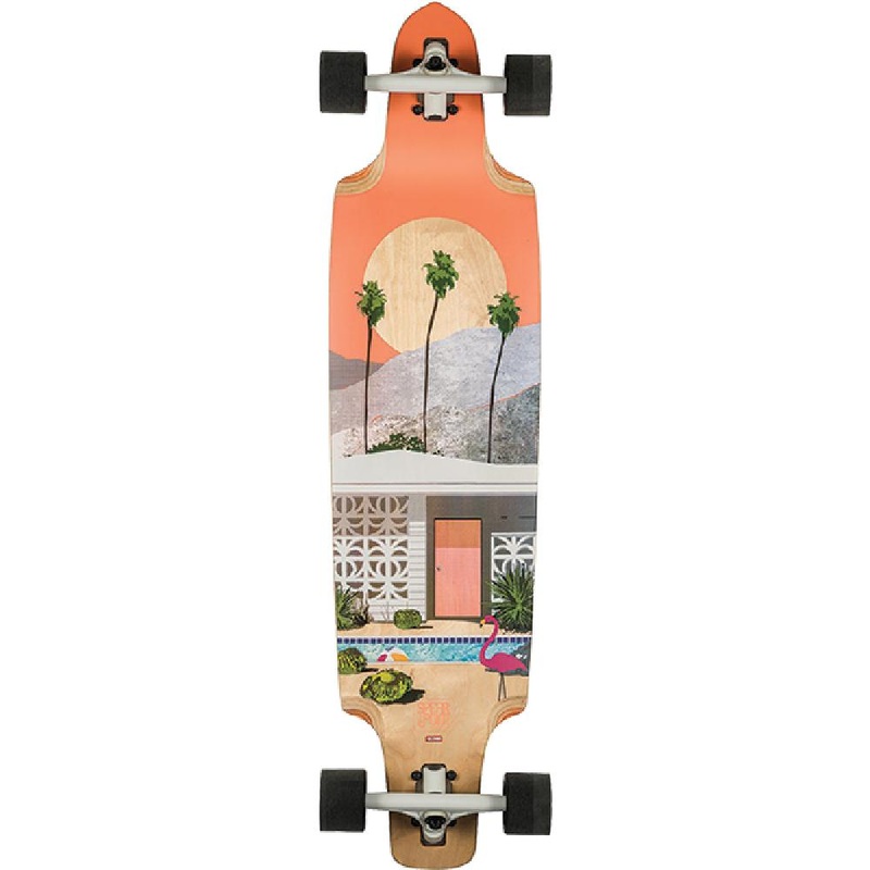 Globe Spearpoint Motel 40″ Drop Through Longboard Complete