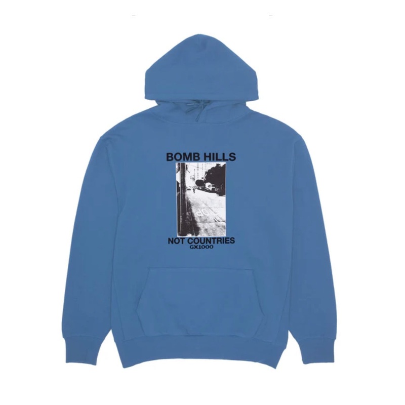 GX1000 Bomb Hills Not Countries Hoodie [Columbia Blue] S
