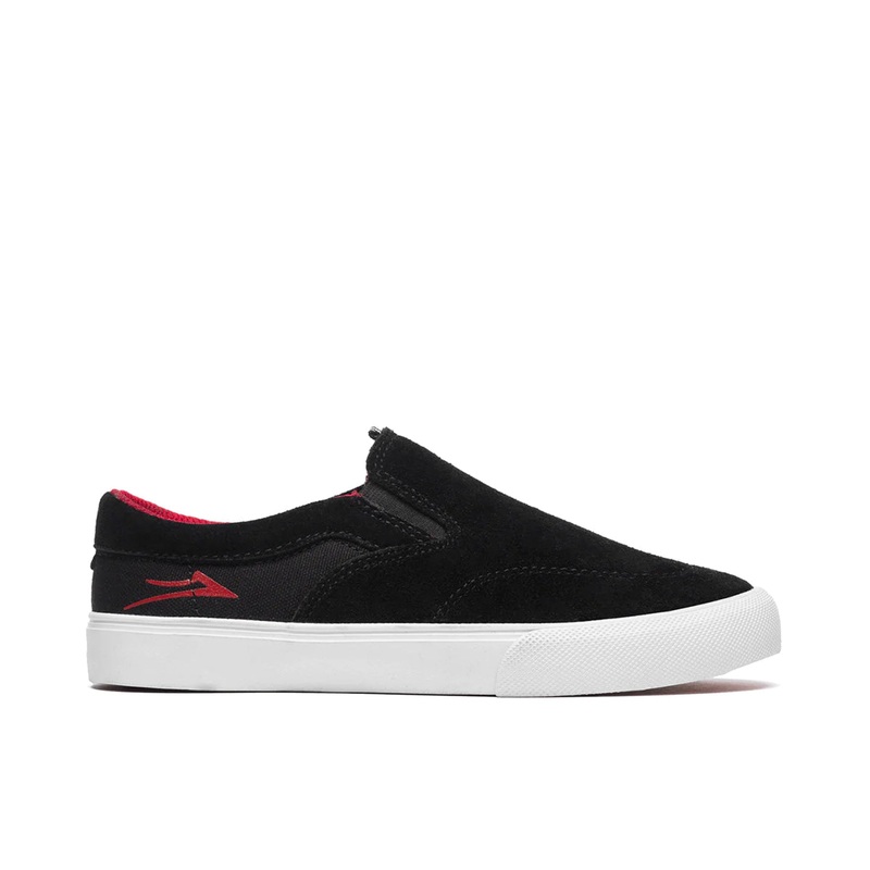 Lakai Owen Kids Shoes – Black/ Red Suede Youth UK 1
