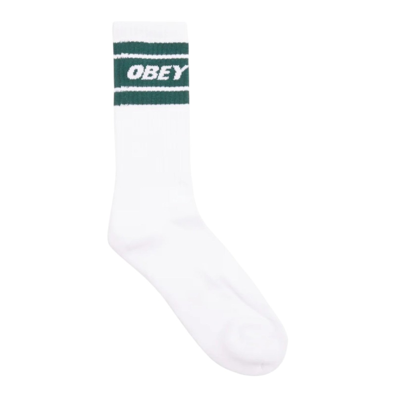OBEY COOPER II SOCKS WHTIE / BOTANICAL GARDEN OS