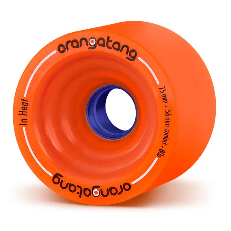 Orangatang In Heat Longboard Wheels 75mm 77a Blue 75mm