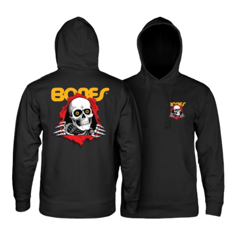 Powell Peralta Ripper Hooded Mid Weight Sweatshirt Black S
