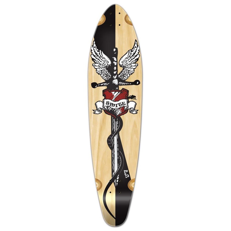 Punked Kicktail Smite Longboard Deck Deck
