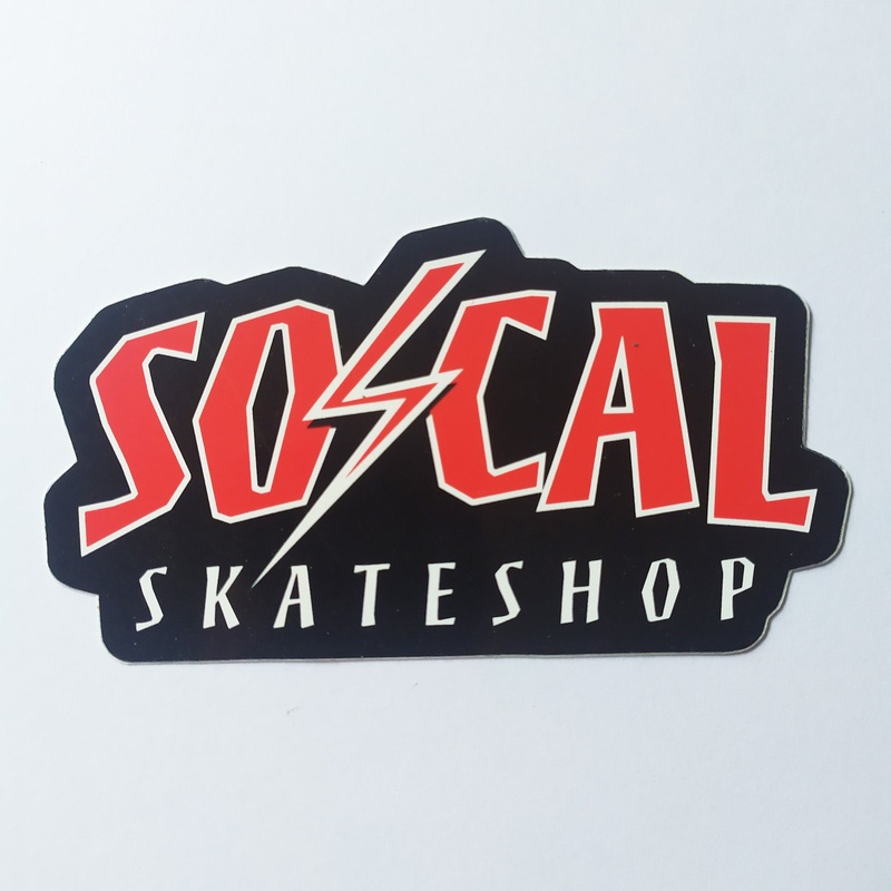 So Cal Skate Shop Skateboard Sticker – 12 cm x 6.5 cm