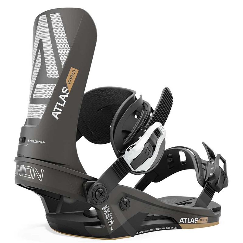 Union Men’s Atlas Pro Snowboard Bindings – 2025 Medium Metallic Black