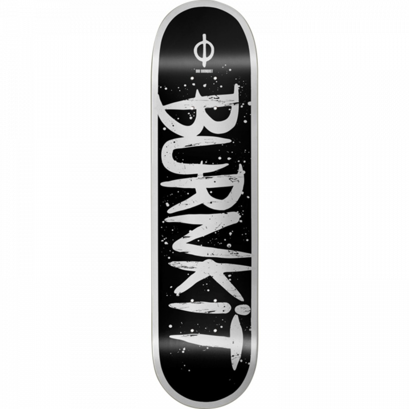 BURNKIT BOLD DECK-8.5 BLACK/WHITE