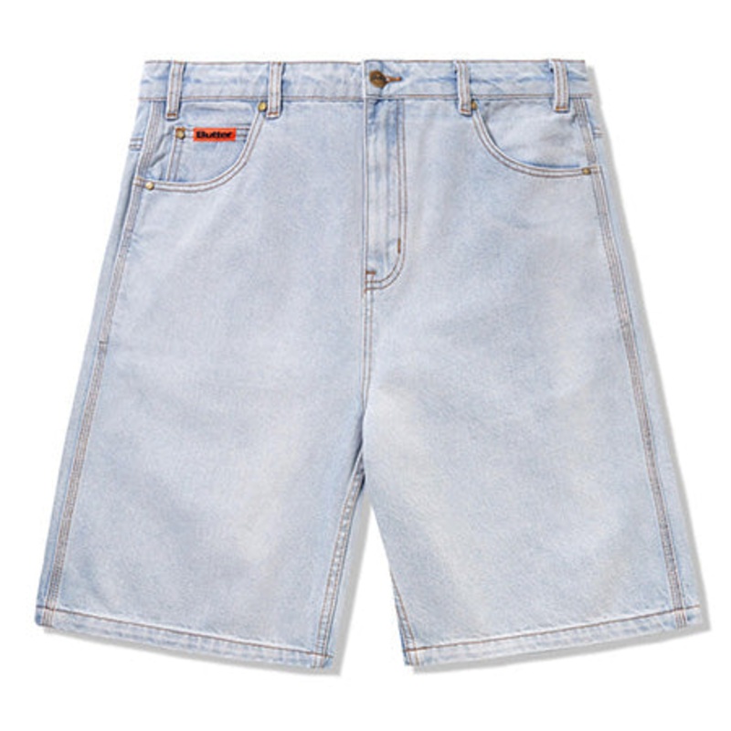 Butter Goods Baggy Denim Shorts Light Blue 28