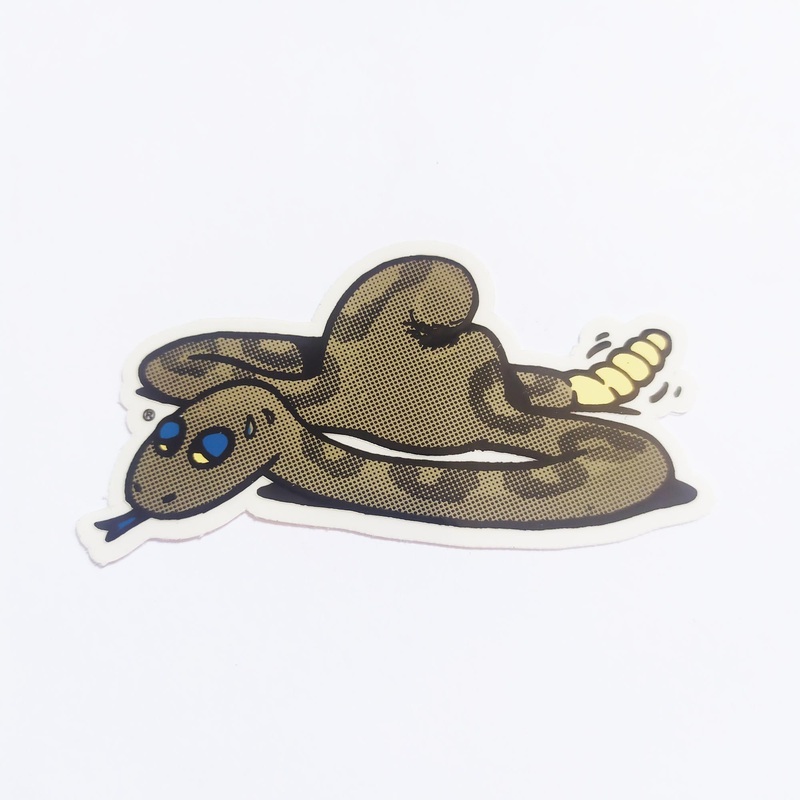 Carhartt Work in Progress Skate Sticker – Rattlesnake