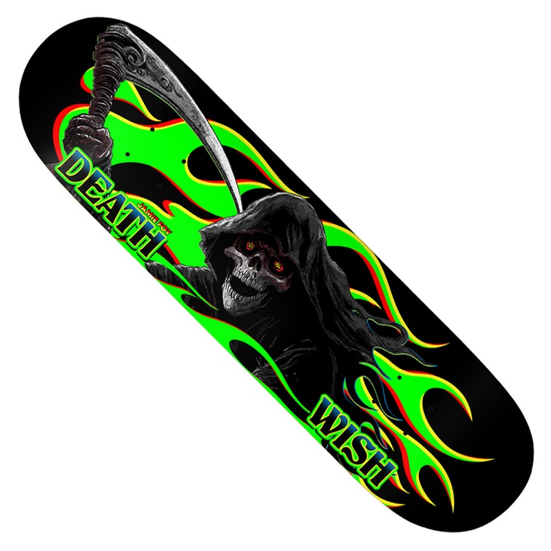 Deathwish Jamie Foy Highway Man Twin Deck Black 8.5 x 32 WB:14.28