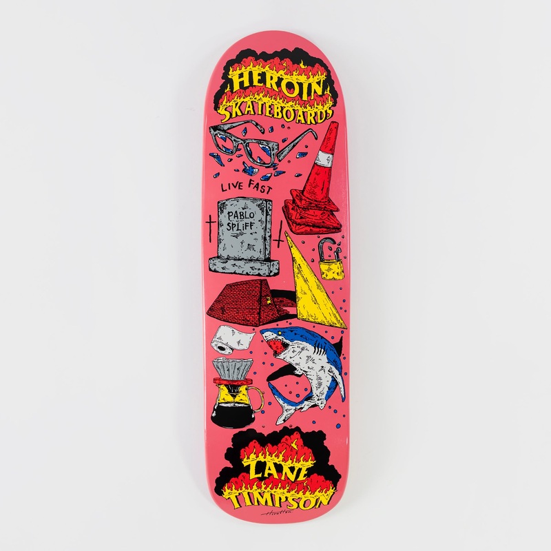 Heroin 9″ Zane Timpson Life Deck – Pink 9″