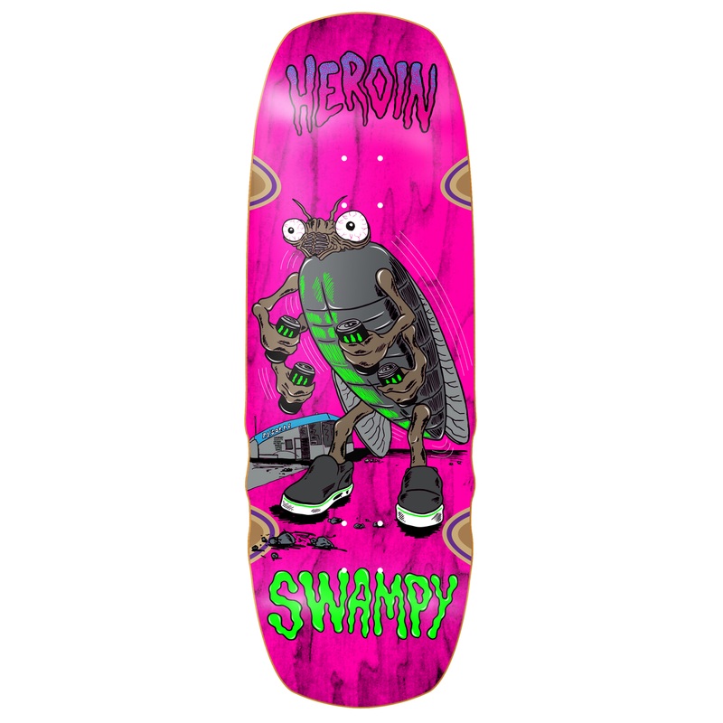 Heroin Swampy Bug 10.75″ Skateboard Deck