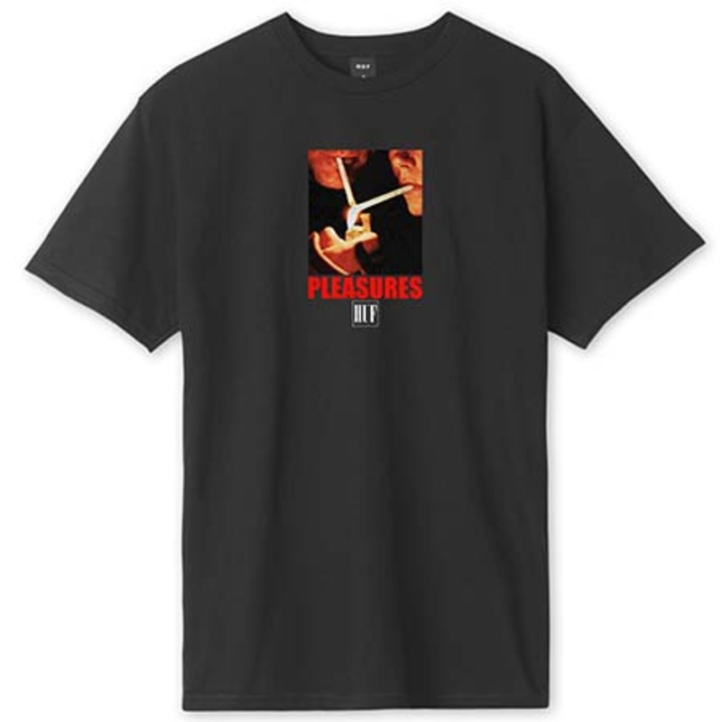 HUF HUF x Pleasures Together T Shirt Black Extra Large