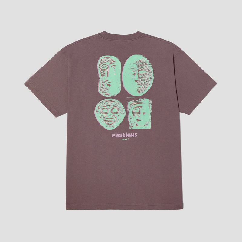 HUF Rhythms Shortsleeve T-Shirt Light Plum Small