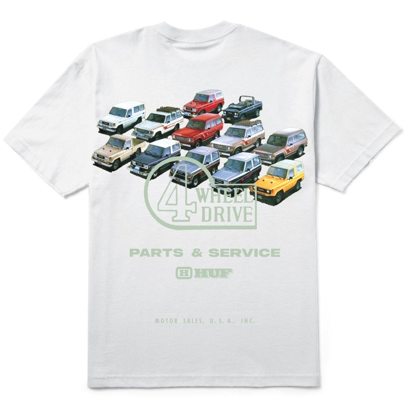 HUF Toyota Timeline T Shirt White Extra Large
