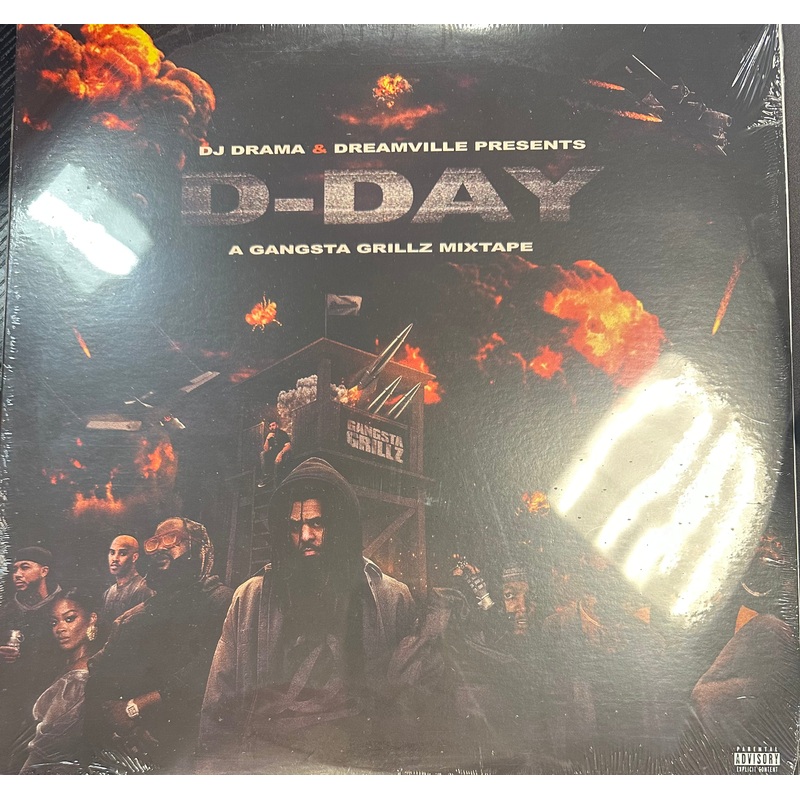 J. COLE / DREAMVILLE – D-DAY: A GANGSTA GRILLZ MIXTAPE Vinyl LP Record *Unofficial Release*