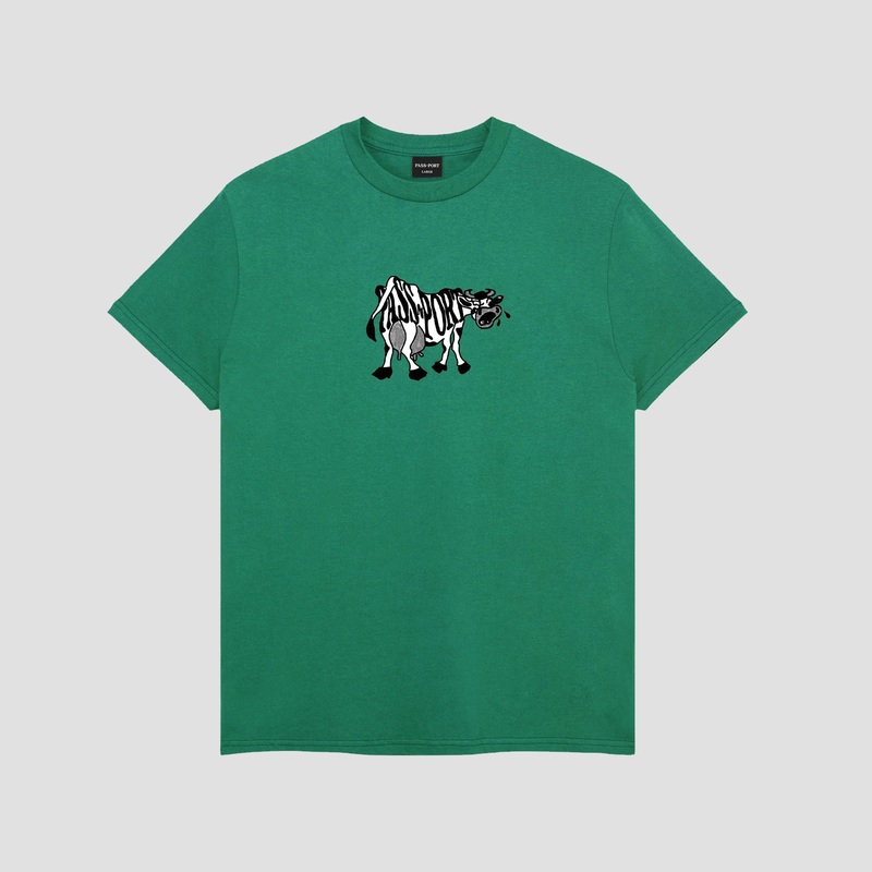 PassPort Crying Cow T-Shirt Kelly Green Medium