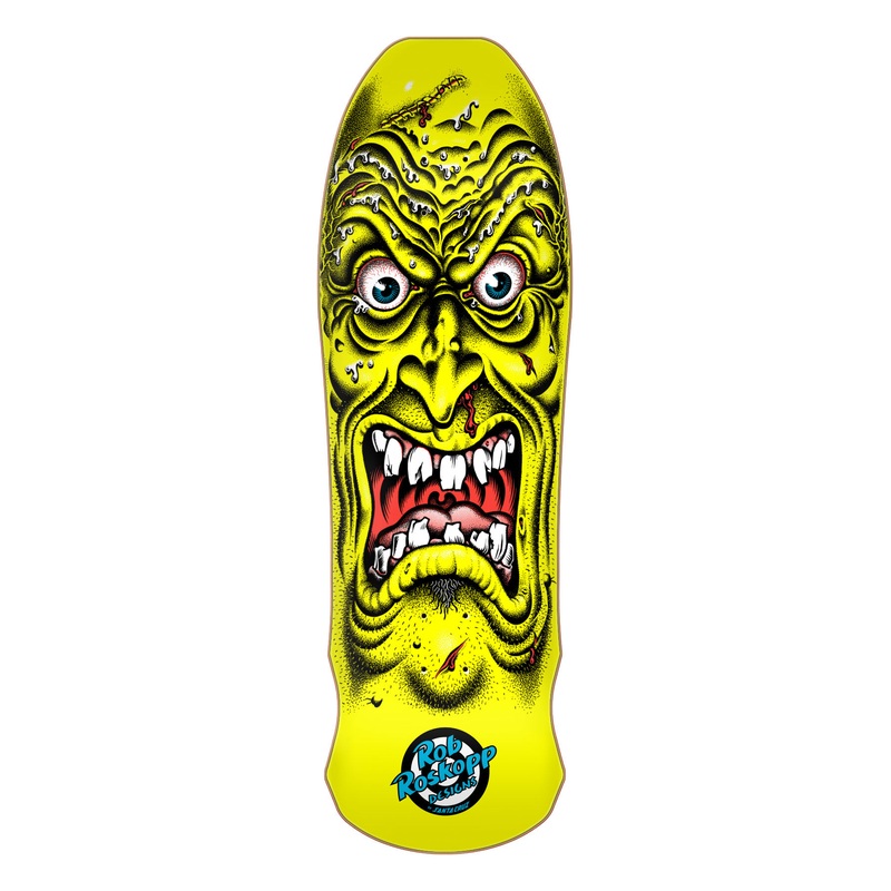 **Pre-Order** SANTA CRUZ ROB ROSKOPP FACE YELLOW 9.5″ SKATEBOARD DECK