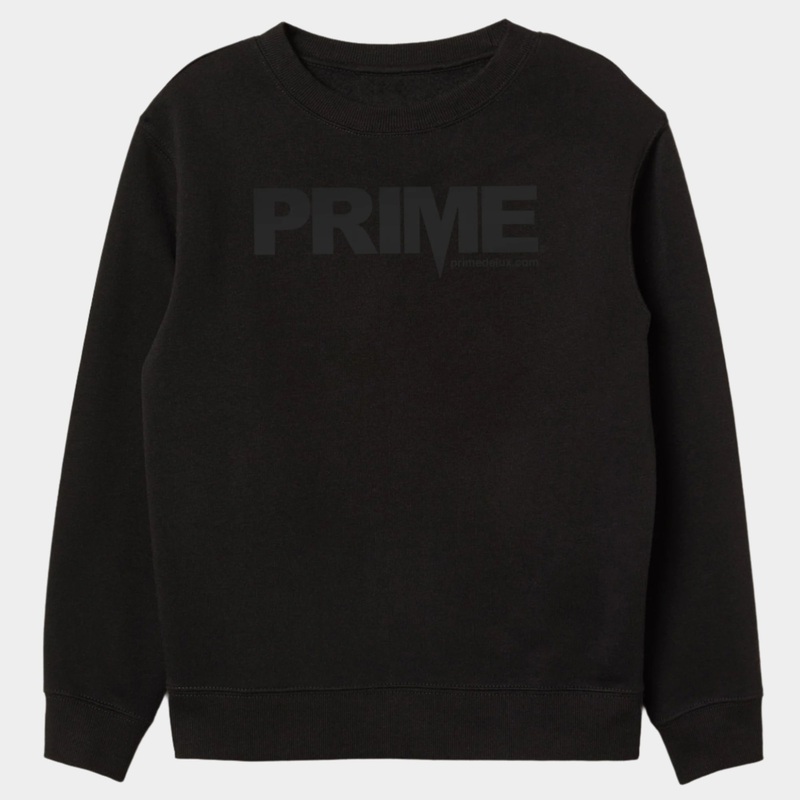 Prime Delux OG Logo Crew – Black / Black S