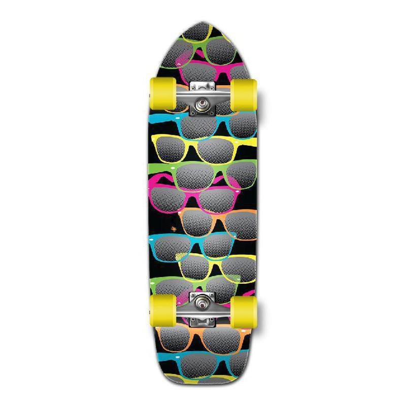 Punked Old School Longboard Complete – Shades Black Complete