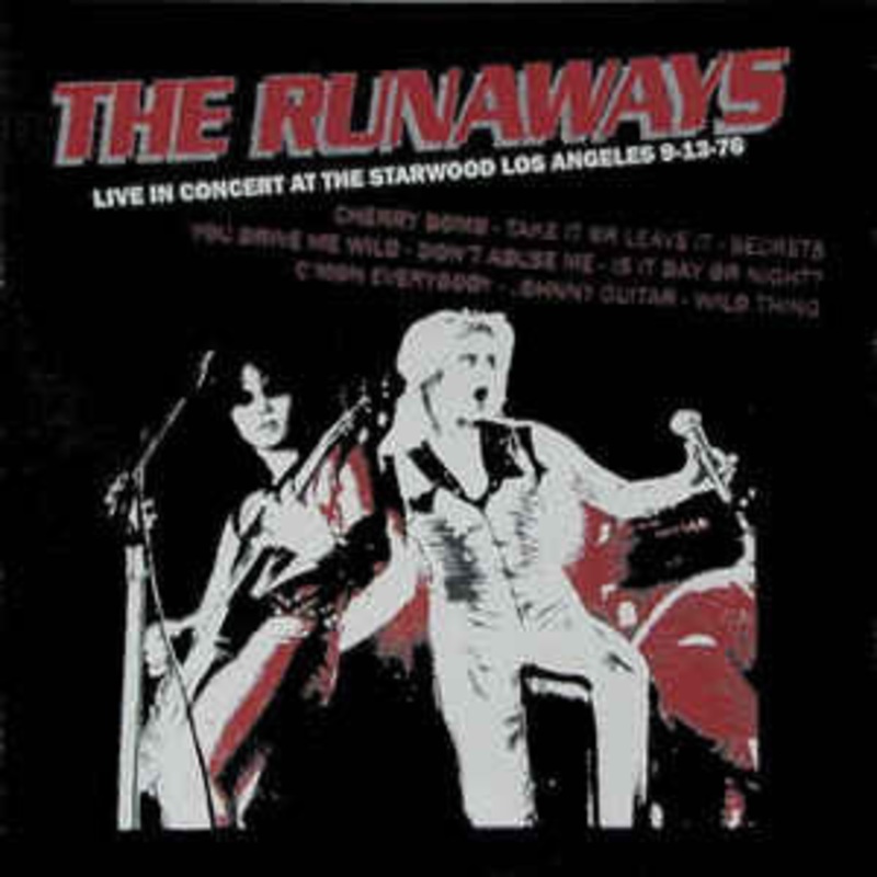 Runaways, The  Live in Concert at the Starwood Los Angeles 9-13-76 Vinyl LP Record *Unofficial Release*