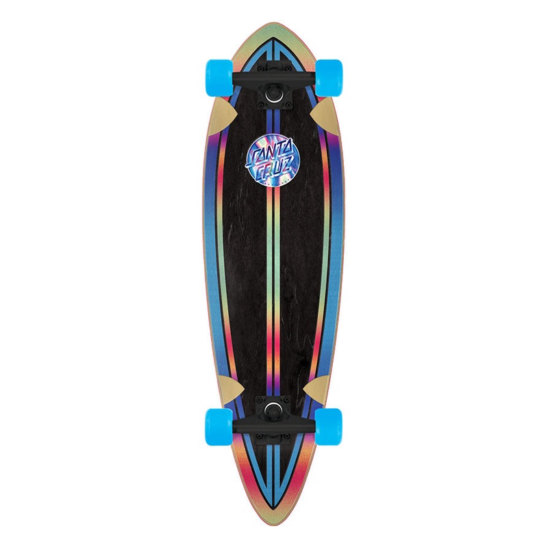 Santa Cruz Iridescent Dot Pintail Cruzer Complete Skateboard 9.2 x 33