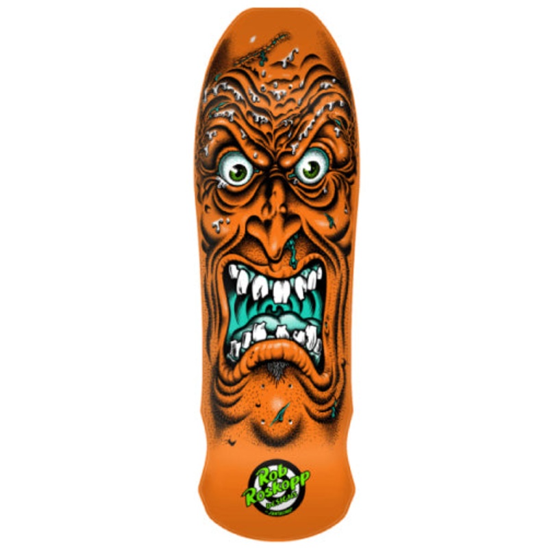 Santa Cruz Roskopp Face Reissue Skateboard Deck Orange 9.5″ 9.5″