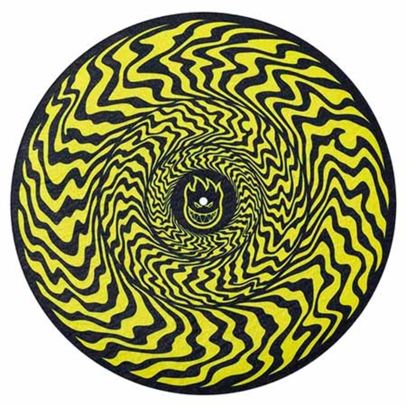 Spitfire Swirled Classic Slipmat Black/ Yellow One size fits all