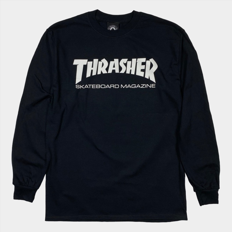 Thrasher Skate Mag Logo Long Sleeve T Shirt – Black S