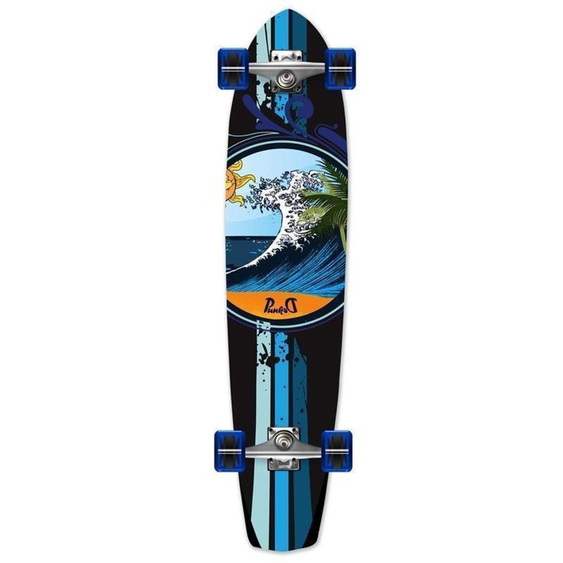Wave 36″ Slimkick Longboard from Punked – Complete Complete
