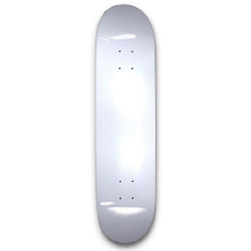 White 31″ Dipped Skateboard Deck Blank