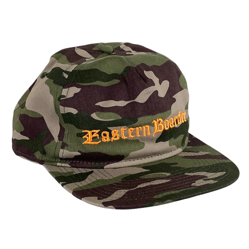 EasternBoarder Evil Strip Logo Hat Camo/Orange
