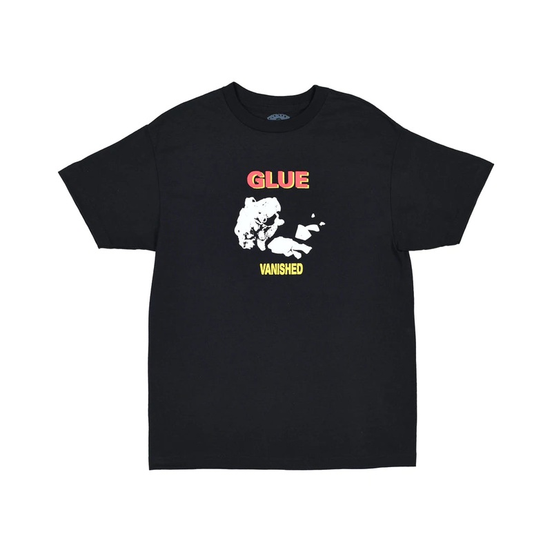 GLUE VANISHED T SHIRT [BLACK] S