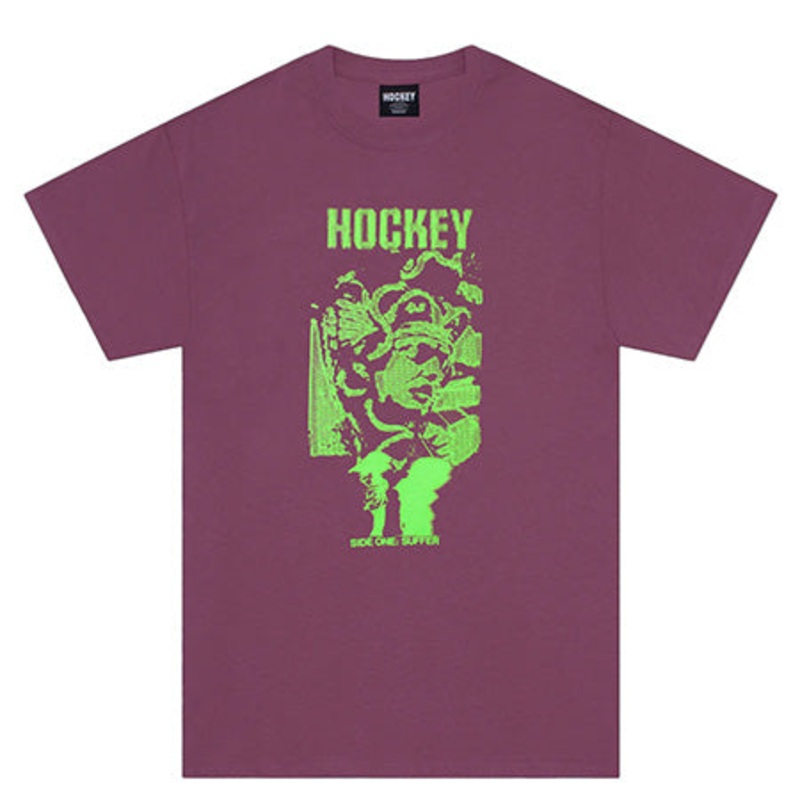 Hockey God of Suffer 2 T Shirt Grape Skin Large