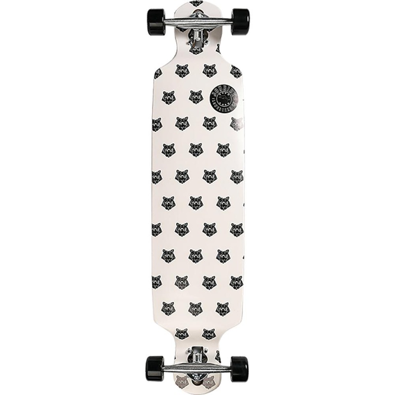 Joyride Tiger Pattern White/Black 39″ Double Drop Longboard Complete