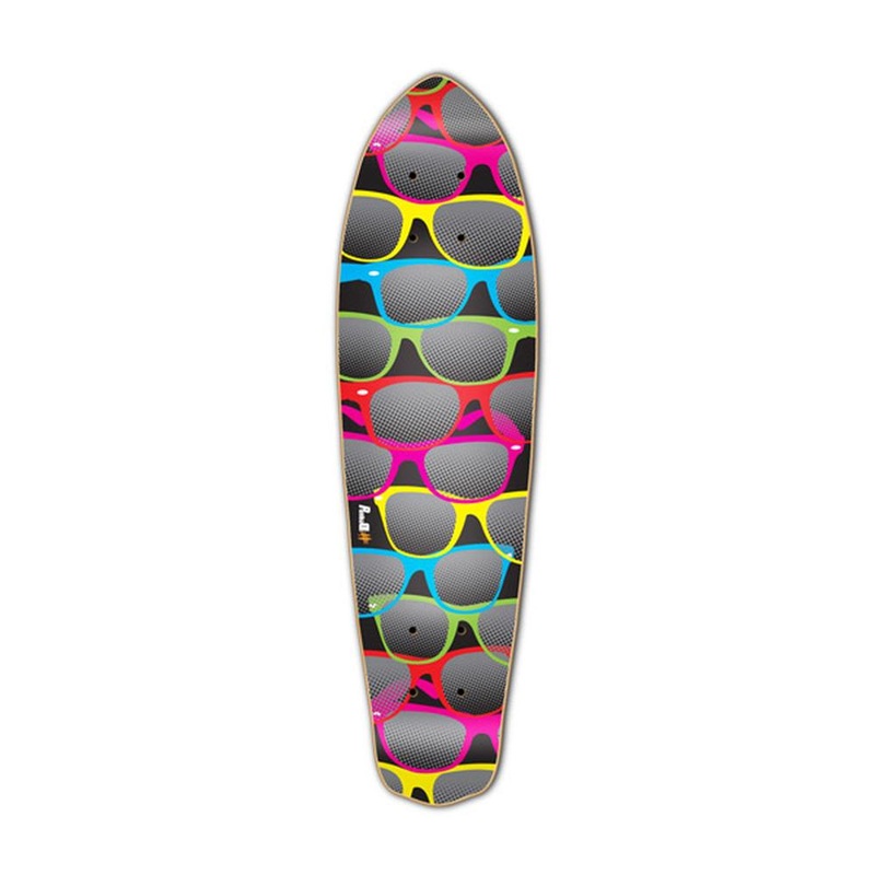 Punked Micro Cruiser Shades Black  Deck Deck