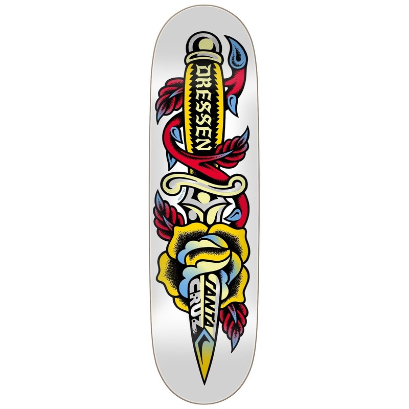 Santa Cruz Skateboards “Eric Dressen – Rose and Dagger” 8.7″ Deck
