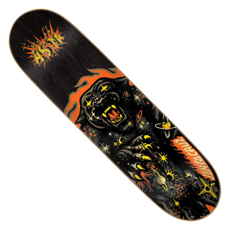 Santa Cruz Tom Asta Cosmic Cat Deck Black 8 x 31.5 WB:14.1