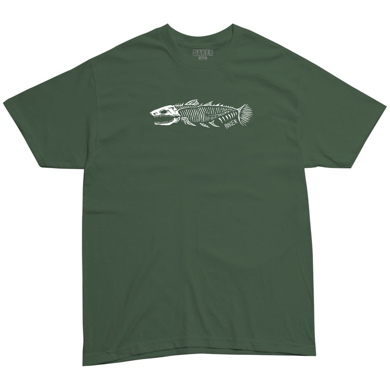 Baker Fish Sticks T Shirt Forest Green Small