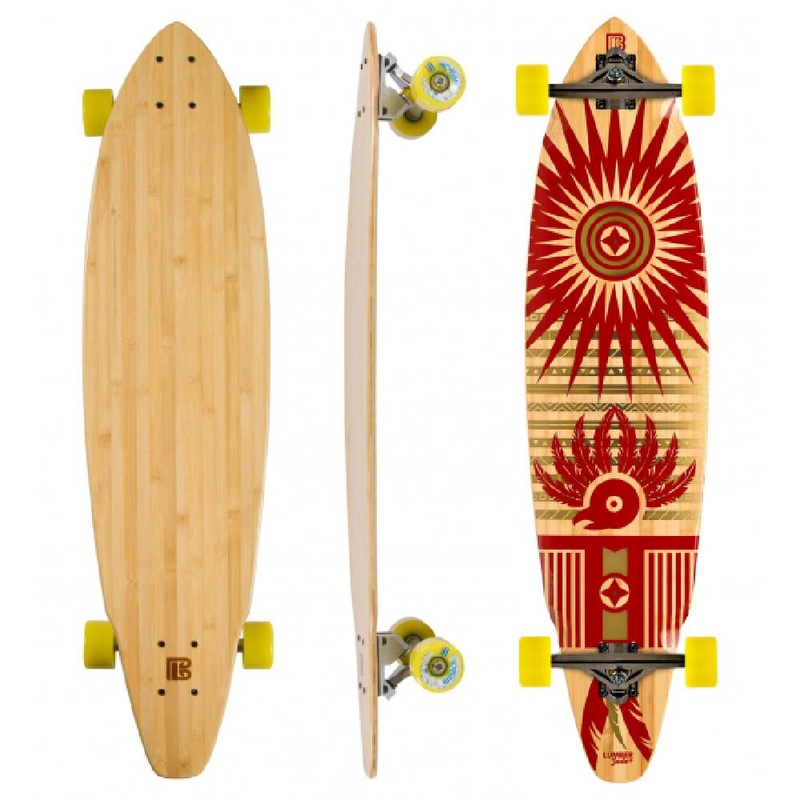 Bamboo Square Tail Quetzel 38″ Longboard Complete